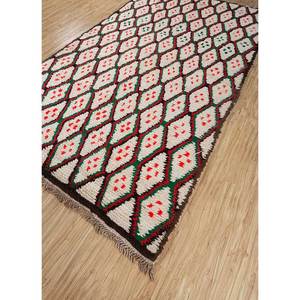 Nuray Ivory Hand Knotted Wool <b>Rugs</b> Geometric & Abstract Pattern <b>Boho</b> Style for Home Living Room Entryway & Hallway-Pae-4611 - Product Image 2