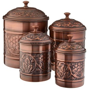 Récipients de stockage des aliments de concepteur merveilleux avec table galvanisée de qualité supérieure Pot en fer blanc décoratif pour la maison et la cuisine à vendre - Product Image 6