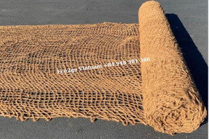 100% Natural Coconut Coir Fiber Mesh Made in Vietnam | Biodegradable Erosion Control <b>Mat</b> for Agriculture & Landscaping - Product Image 5