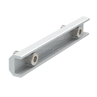Système de montage solaire Empery, connecteur de rail en aluminium, finition anodisée, couleur noire, alliage Al6005-T5, certifié TUV, facile à installer
