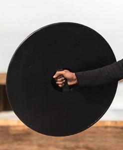 Bouclier en bois médiéval de 24 pouces de haute qualité fait à la main Style Viking Runes fer bordé pour Cosplay tenture murale décor à collectionner - Product Image 4