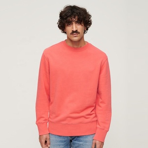 Casual Streetwear Sweatshirt Acid Wash Vintage Hip Hop Crewneck <b>Top</b> Pullover With Long Sleeves for Winter Solid Pattern Outfit - Product Image 1