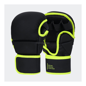 ถุงมือชกมวย MMA คุณภาพสูง หนัง PU ปิดแบบตีนตุ๊กแก รับทำโลโก้ สำหรับฝึกซ้อมและแข่งขัน - Product Image 1