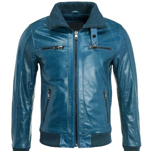 Venta caliente Chaquetas de cuero para hombres Ropa de calle cómoda de alta calidad para el invierno Personalizable y nuevo - Product Image 3