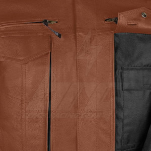 Chaqueta de Motociclista de Cuero para Hombre, Cómoda, Resistente al Fuego, Impermeable, Resistente al Viento, Resistente al Desgaste, Negra, para Invierno, Superventas - Product Image 6