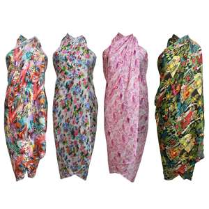 Boho Women's Silk <b>Sarong</b> Beach <b>Wrap</b> Dress Boho Fashion Hippie Wear #### Swimsuit Cover Ups - Product Image 1