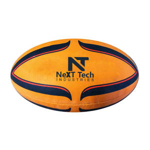 Logotipo personalizado Venta caliente Heavy Duty Professional Fabricado en fábrica Balón de rugby duradero Ecológico Balón de rugby profesional - Product Image 5