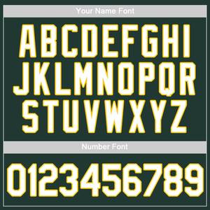 เสื้อเบสบอลแท้สีเขียวสีขาวสีทองออกแบบเอง - Product Image 4