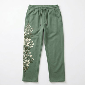 Pantalons imprimés DTG pour hommes, pantalons en coton à motifs personnalisés, coupe décontractée, streetwear surdimensionné, vêtements décontractés, vêtements en gros - Product Image 1