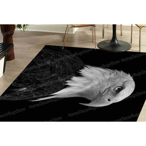 Tapis majestueux à l'effigie d'un aigle chauve, tapis imprimé pour entrée, bureau, chambre à coucher, tapis en velours de luxe - Product Image 4