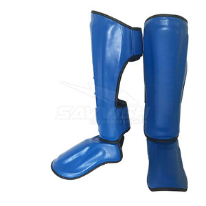 Protège-tibias en cuir de haute qualité, dernière conception, best-seller 2025, pour la boxe - Product Image 6