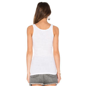 Camiseta sin mangas de entrenamiento de gimnasio informal para mujer, camiseta de Fitness muscular para adultos, tela de punto transpirable, diseño sostenible frontal - Product Image 6