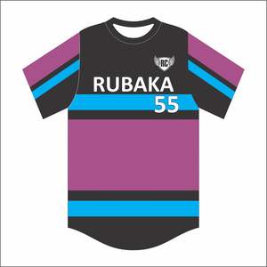 เสื้อเบสบอลผ้าโพลีเอสเตอร์สำหรับทุกเพศเสื้อเจอร์ซี่100% 2ปุ่มออกแบบได้ตามต้องการ - Product Image 3