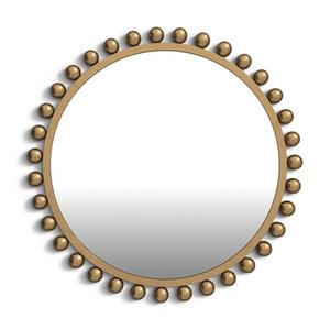 Miroir mural rond en aluminium, finition dorée, style moderne, argenté, décoration murale de luxe pour la maison, haute qualité - Product Image 3