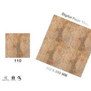 300x300mm brun foncé imprimé numérique céramique 30x30 carreaux de sol émaillés 12x12 16x16 40x40 400x400 meilleur prix - Product Image 4