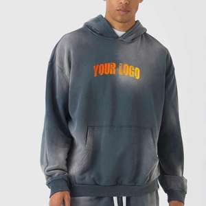 Sweat à capuche pour homme en coton 100% de qualité supérieure, fermeture éclair double tête, col à capuche, veste à fermeture éclair personnalisable pour l'hiver - Product Image 4