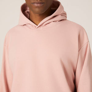 100% algodón Boxy Fit Sudadera con capucha para hombre en blanco de alta calidad de peso pesado logotipo personalizado sudaderas con capucha - Product Image 5