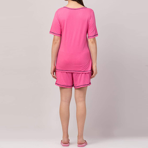 Ensemble T-shirt et short décontracté deux pièces uni pour femme, haute qualité, best-seller, idéal pour l'été - Product Image 4