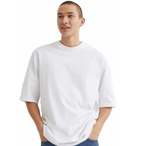 T-shirt surdimensionné respirant pour hommes 100% coton conception personnalisée qualité de luxe O cou Streetwear t-shirts surdimensionnés - Product Image 2