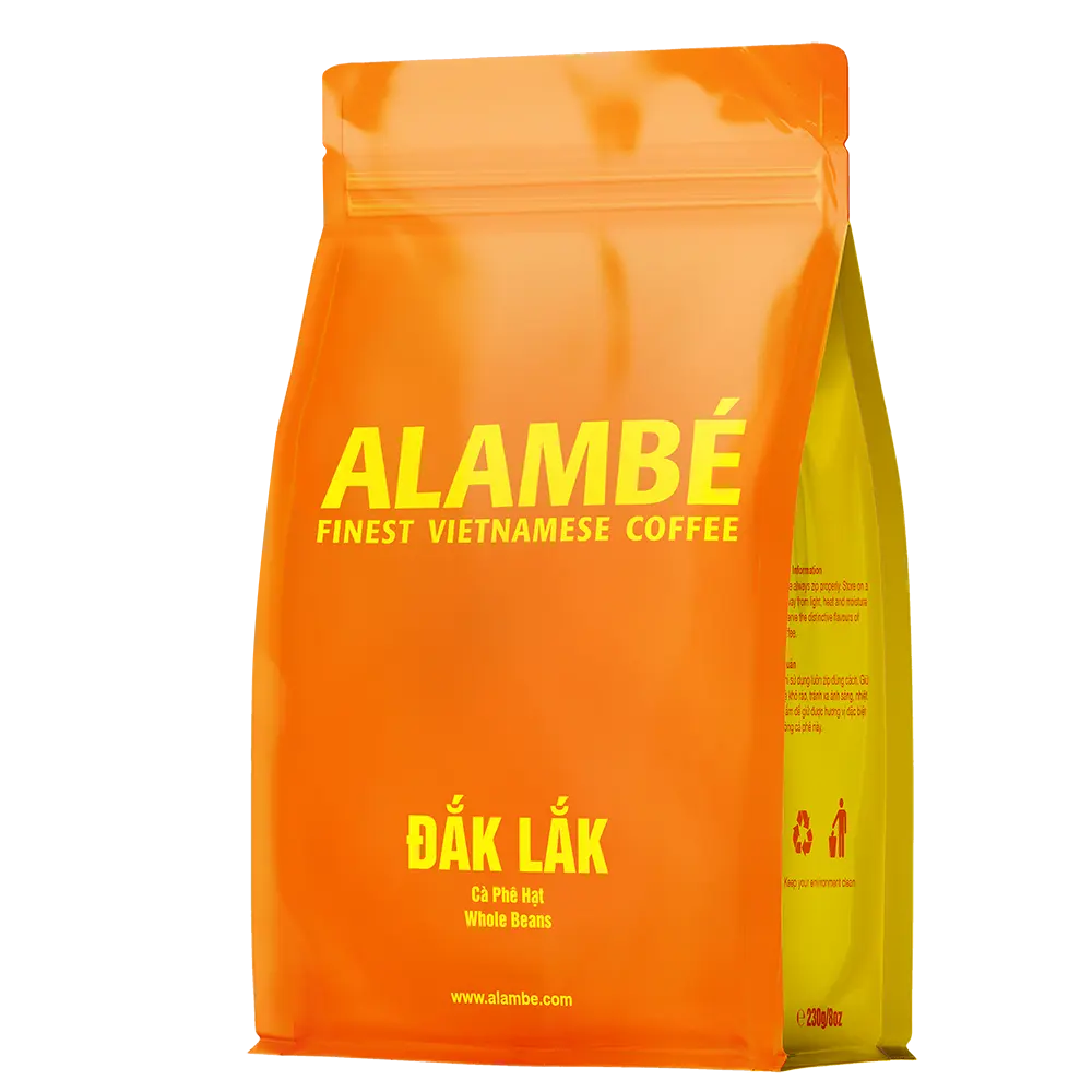 Venta al por mayor Premium Robusta italiano tostado granos de café enteros Alambe Dak Lak HACCP café molido de alto tostado