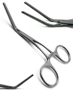 Juego de Pinzas Anguladas Pediátricas DeBakey, Instrumentos Quirúrgicos Manuales de Acero Inoxidable para Cirugía Pediátrica de Precisión - Product Image 3