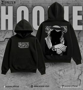 Sweat à capuche décontracté pour homme en polyester/coton de haute qualité, tricoté 360 g/m², impression numérique, logo Spiderring, style Y2K, été - Product Image 2