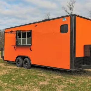 Remolque de comida de 8,5x22 completamente cargado para uso de camión de comida móvil de aperitivos y patatas fritas. - Product Image 1