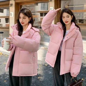 Abrigo informal cálido y ligero para mujer de invierno 2024, Chaqueta corta acolchada de algodón con capucha gruesa y Parkas acolchadas de punto holgadas - Product Image 2