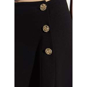 Jupe décontractée à taille naturelle avec fente asymétrique 100% polyester - Product Image 4