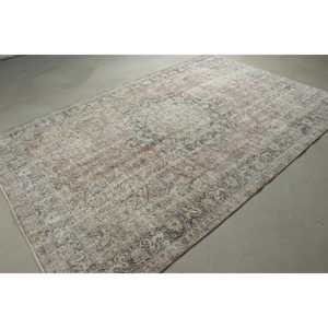 Alfombra Turca Vintage, Alfombra Grande de 6.6x9.9 pies, Alfombra Azul Ikat - Product Image 4