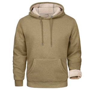 Thermal <b>Sherpa</b> Lining Sweatshirts with Kangaroo Pocket Leisure Outdoor Sports <b>Hoodie</b> - Product Image 4