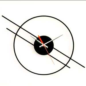 Personalized & Attractive Design Geometrical Design Metal Wall <b>Clock</b> for Home Living Dining Bedroom and Office Golden - Product Image 6