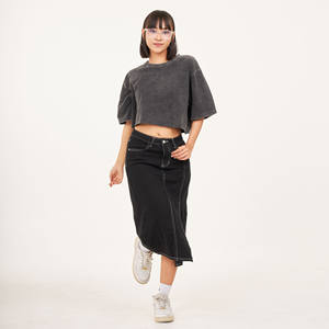 เครื่องแต่งกายครอปสไตล์วินเทจผ้าคอตตอนคอมบ์แบบพรีเมี่ยมแห้งเร็วระบายอากาศได้ดีใส่ได้ทั้งชายและหญิง - Product Image 6