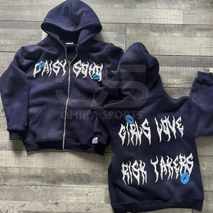 Survêtement imprimé bouffant pour hommes avec sweat à capuche et pantalon à manches longues Nouvelle arrivée Survêtement imprimé bouffant pour hommes - Product Image 5