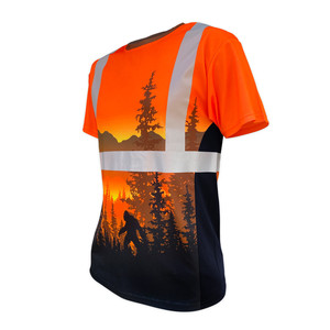 Hi VIS เสื้อเซฟตี้สำหรับผู้ชาย, เสื้อทำงานแขนยาวสะท้อนแสงระบายอากาศโลโก้ปรับแต่งได้ - Product Image 3