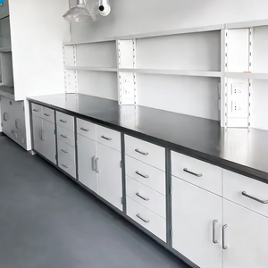 Banco da <span class=keywords><strong>Laboratorio</strong></span> Resistente agli Agenti Chimici <span class=keywords><strong>con</strong></span> Ripiani per Reagenti per Laboratori Industriali - Product Image 1