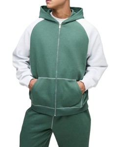 ชุดวอร์มผู้ชายคุณภาพดี ระบายอากาศได้ดี มีฮู้ด ผ้าฟลีซ สำหรับฤดูหนาว ป้องกันแบคทีเรีย แขนยาว เหมาะสำหรับออกกำลังกายกลางแจ้ง สวมใส่สบายๆ - Product Image 1