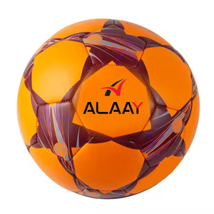 Alaay Customizable Size 4/5 Durable Soccer Ball Machine Stitched Leather with OEM Logo Wholesale <b>Football</b> Foamed PU Match Use - Product Image 1