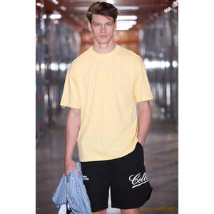 T-shirt à manches courtes pour homme GRIMELANGE VITO, 100% coton biologique, broderie avec inscription, coupe ample et oversize - Product Image 6