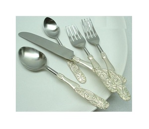 Couverts en métal faits à la main, ensemble de couverts de maison d'hôtel, couverts de mariage, couverts de luxe de noël en acier inoxydable de haute qualité - Product Image 4
