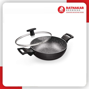 Venta caliente Indian Kadai Induction Friendly Healthy Ceramic Cookware Kadai con tapa a la venta al precio más bajo - Product Image 2