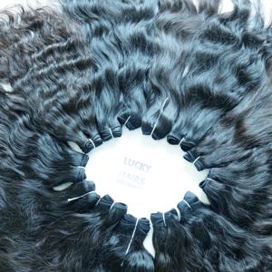 Extensions de cheveux humains 100% Remy indiens vierges naturels Boucles ondulées naturelles Styles afro profonds en vrac Vendeur de dentelle HD - Product Image 3