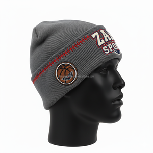 Gorro de invierno para mujer, gorro de punto acrílico 280 GSM, tejido elástico suave Premium, logotipo bordado personalizado, gorro informal de jacquard - Product Image 4