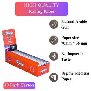 Papel de liar cigarrillos premium marrón, tamaño regular, en cuadernos, estilo sencillo, para fumar tabaco (Copia) - Product Image 4
