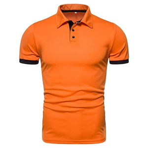 Camiseta Polo Deportiva para Hombre, Manga Corta, Corte Ajustado, Transpirable, Estilo Casual, Básica, Lisa - Product Image 1