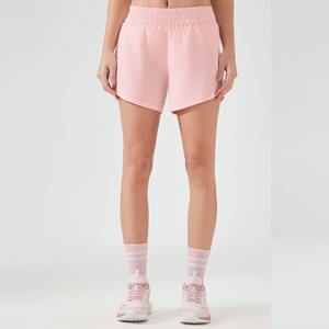 Pantalones cortos deportivos informales de tercera longitud con cintura elástica para mujer, pantalón corto de secado rápido con bolsillo y cremallera, para verano, gimnasio, correr, novedad de 2025 - Product Image 5