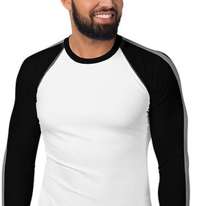 Camiseta de Compresión (Rash Guard) Personalizada para MMA y BJJ, Sublimada, para Hombre, Manga Larga, Ecológica, de Secado Rápido, Transpirable, Spandex/Poliéster, OEM - Product Image 3
