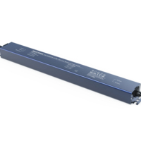 Transformateur étanche IP67 200W haute efficacité, alimentation à basse tension 24V/48V, alimentation à découpage mince et fine 12V pour projets de construction