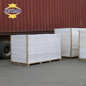 JINBAO 100% reciclable fábrica al por mayor 5mm 10mm 8mm 15mm duradero blanco 1,22x2,44 m panel de espuma de PVC para techo tablero rígido WHI