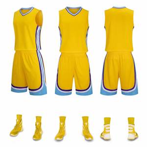 ชุดบาสเก็ตบอลสำหรับเด็กซับลิเมตใส่สบายพิมพ์โลโก้ตามสั่ง - Product Image 6